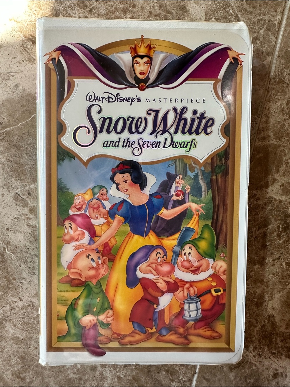 Walt Disney Snow White and the Seven Dwarfs VHS Tape and Clamshell